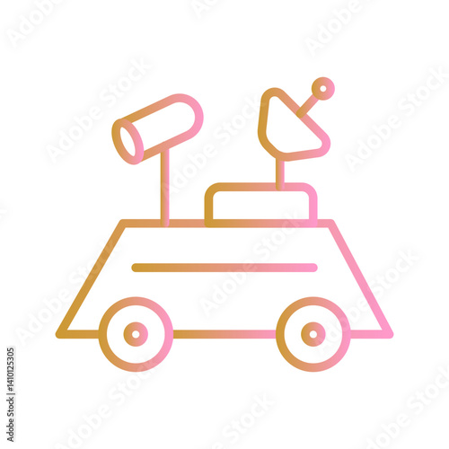 Lunar Rover Vector Icon
