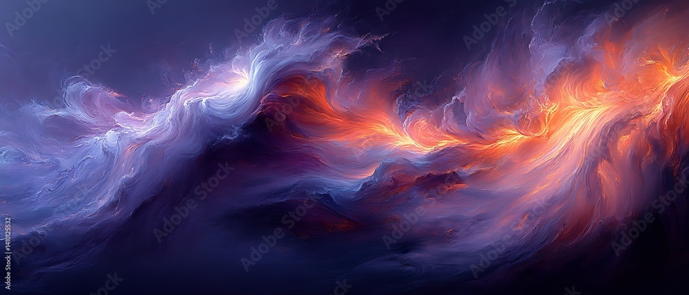 Fototapeta premium Abstract Cosmic Cloudscape