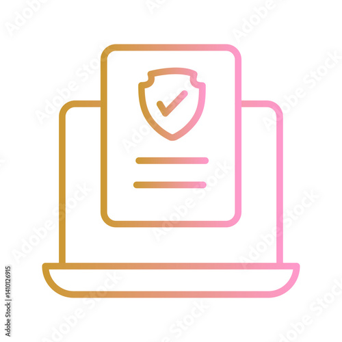 Cybersecurity Compliance Vector Icon