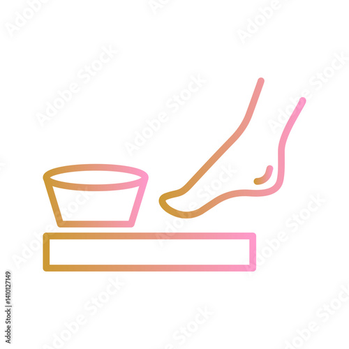 Pedicure Chair Vector Icon