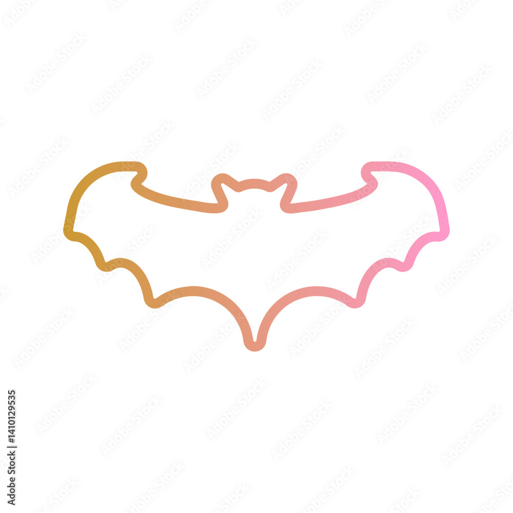 Fototapeta premium Halloween Bat Vector Icon