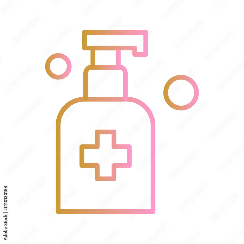 Fototapeta premium Sanitization Vector Icon