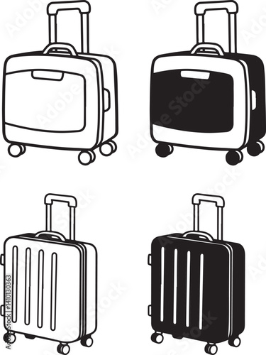vector illustration of a suitcase