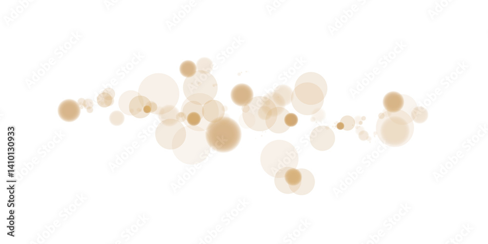 A mesmerizing and dreamy bokeh effect showcasing delicate beige orbs and soft sparkles on a clear backdrop A mesmerizing and dreamy bokeh effect showcasing delicate beige orbs and soft sparkles on a clear backdrop
