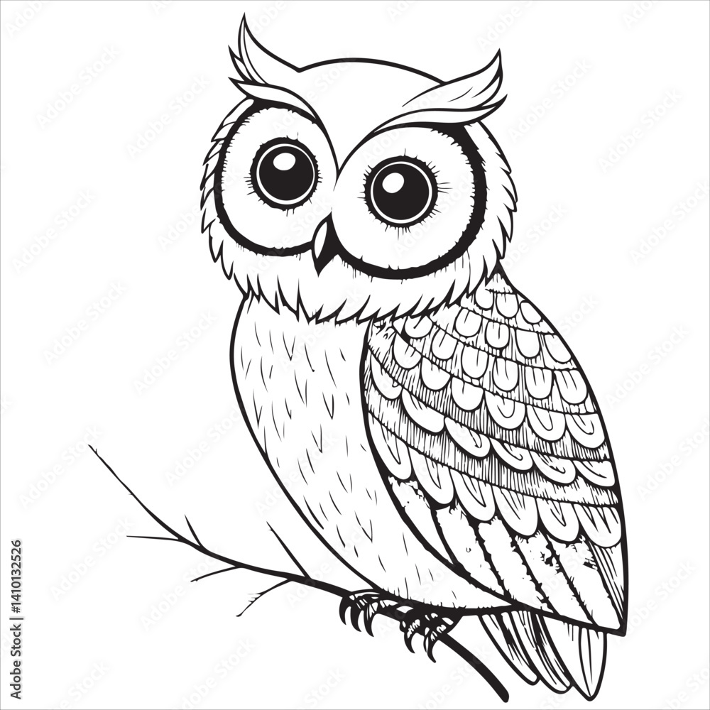 Obraz premium Owl Vector 