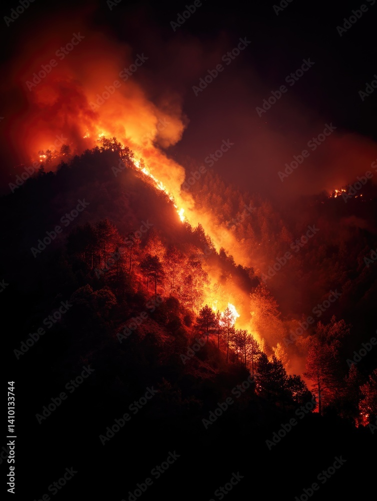 Fototapeta premium Mountain Fire