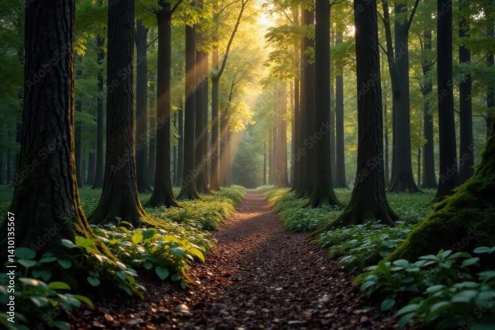 Fototapeta premium Wood Grain Background with Deep Forest Texture, earthy tones, wood texture, wood grain