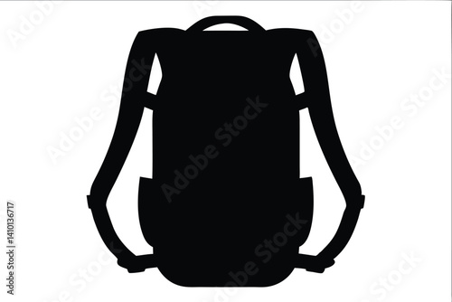 backpack silhouette vector, school backpack backpack
