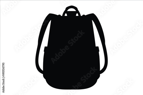 backpack silhouette vector, school backpack backpack