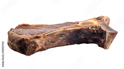 Juicy T-Bone Steak Isolated on White Background for Culinary Designs