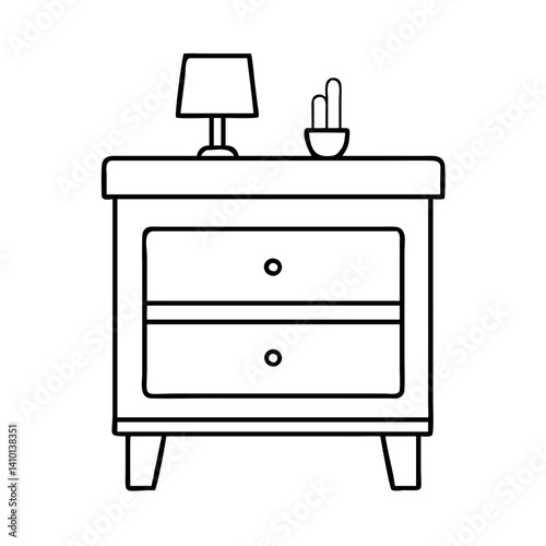 nightstand icon, nightstand vector illustration-simple illustration of nightstand, perfect for nightstand logos and icons