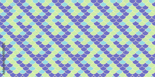 Vibrant pastel mermaid scales pattern.  Perfect for textile design, website backgrounds, or whimsical branding.  This seamless texture offers a playful, dreamy aesthetic.