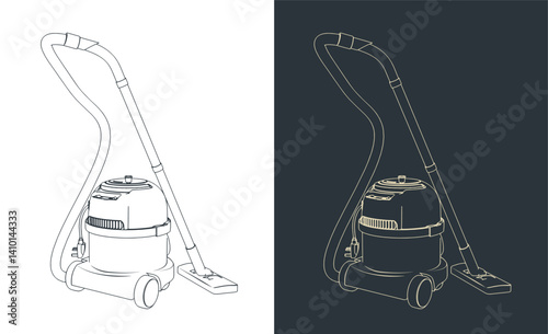Professional vacuum cleaner sketches