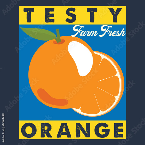 Testy Farm Fresh Orange Summer Fruits.eps