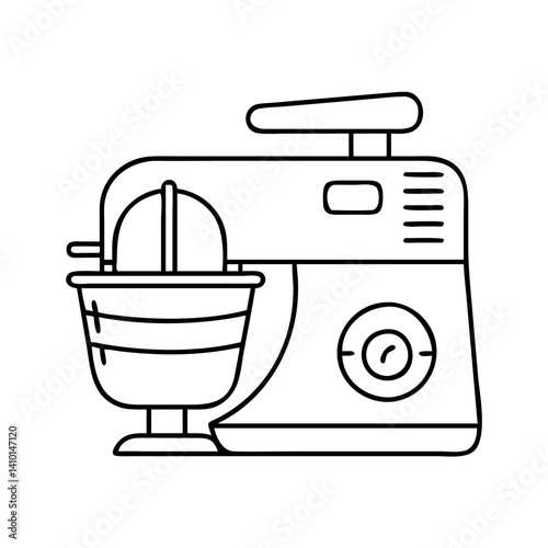 food processor icon, food processor vector illustration-simple illustration of food processor, perfect for food processor logos and icons