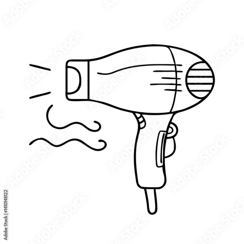 hair dryer icon, hair dryer vector illustration-simple illustration of hair dryer, perfect for hair dryer logos and icons