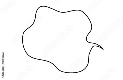 もやもや感情を表すシンプルな吹き出し。落書き風のスピーチバブルでイライラや悲しい気持ちを表現する。