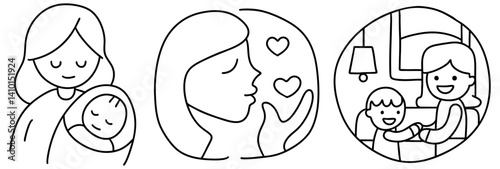 Celebrate mother day with love and joy as mother cherishes her child in tender moments of connection and happiness