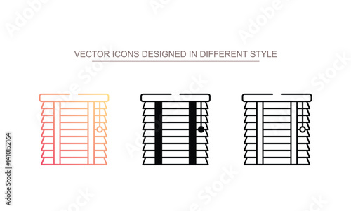 Blinds icon design with white background stock illustration