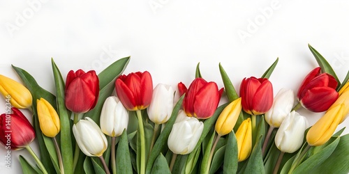 red and yellow tulips