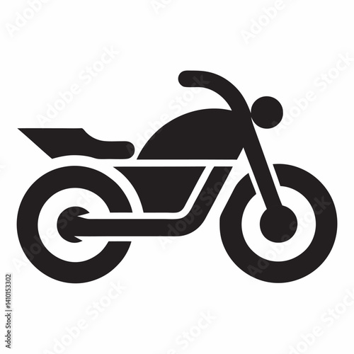 Cruiser motorbike Motorbike logo icon Vector illustration .