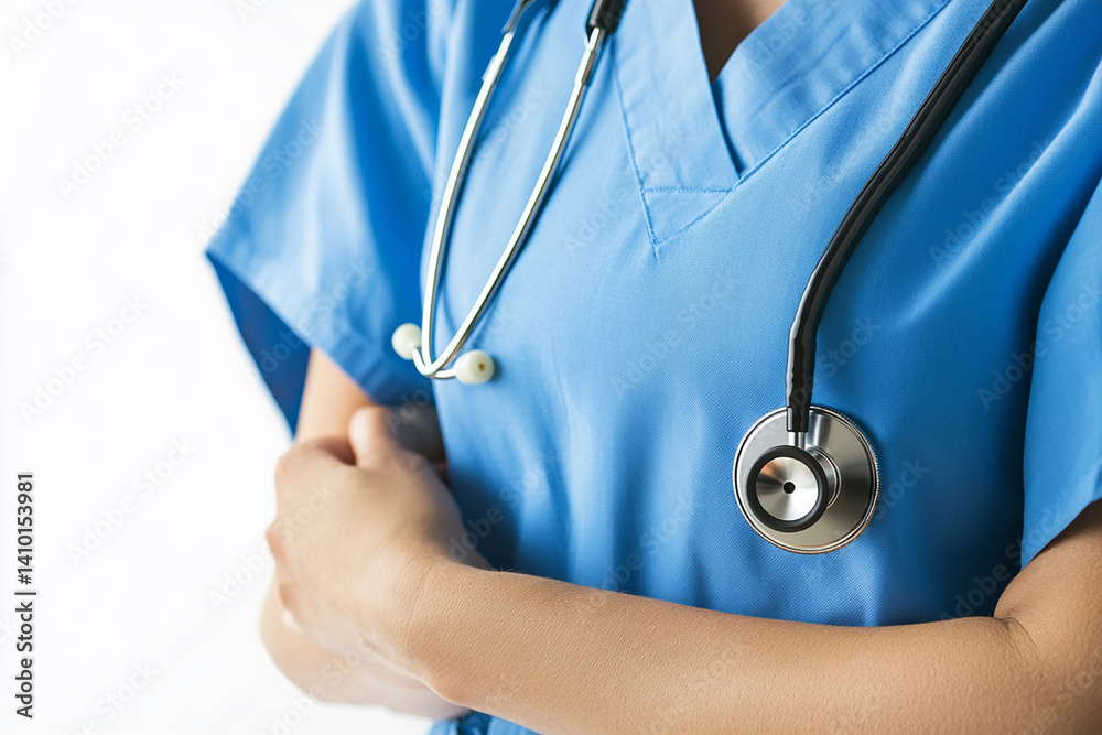 Beautiful woman close-up, doctor nurse care portrait close-up