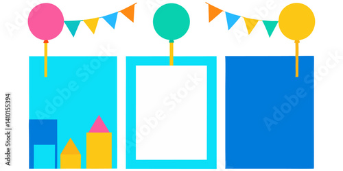 Birthday Bash Banner Ideas – Editable Square Templates