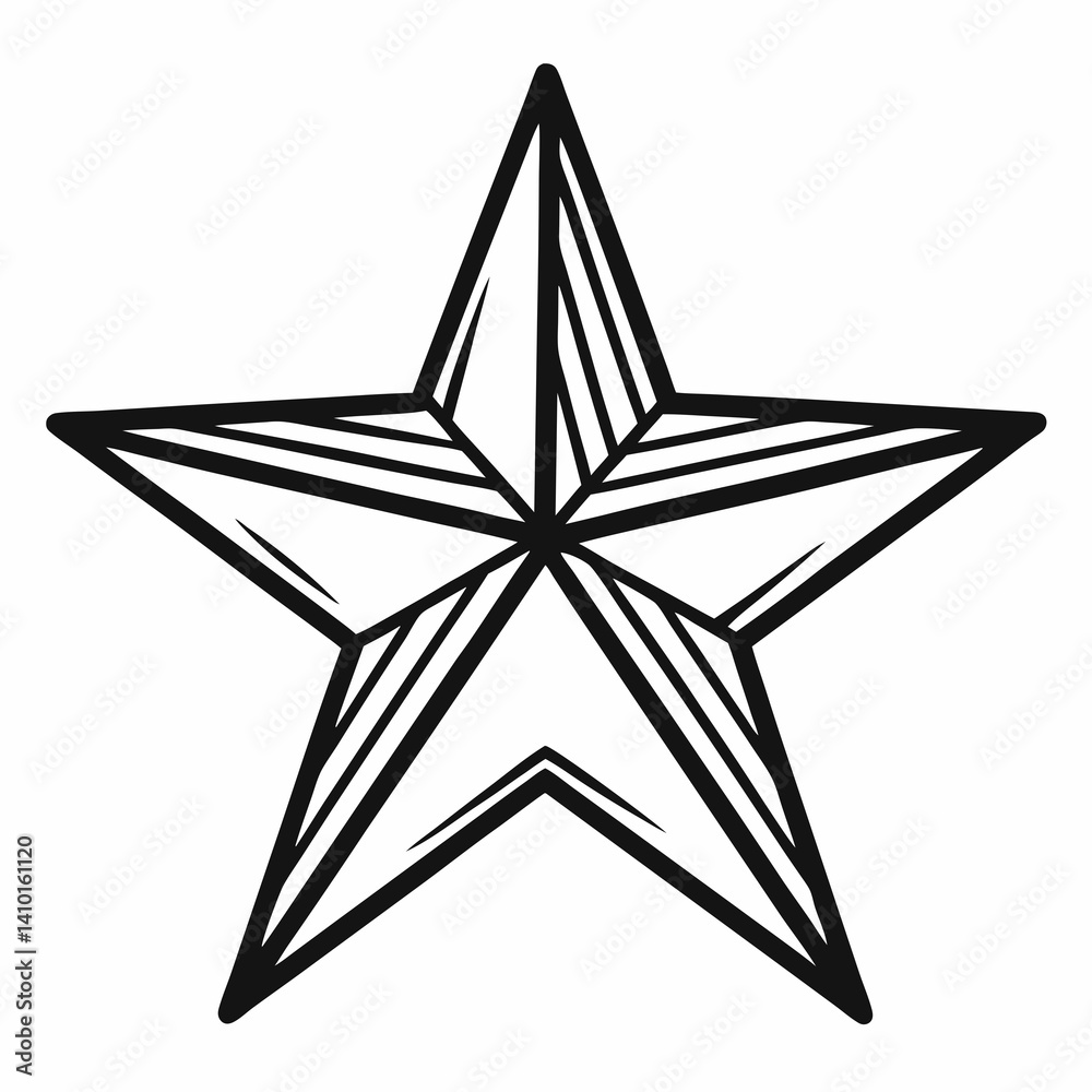 Starfish illustration on a white background, showcasing its unique shape and texture in a simple, artistic style. Starfish illustration on a white background, showcasing its unique shape and texture in a simple, artistic style.