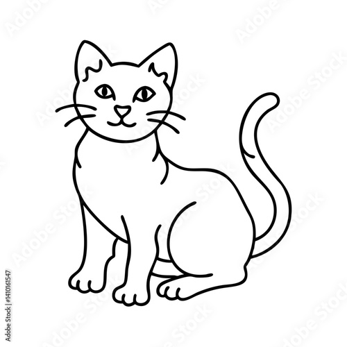 cat icon, cat vector illustration-simple illustration of cat, perfect for cat logos and icons