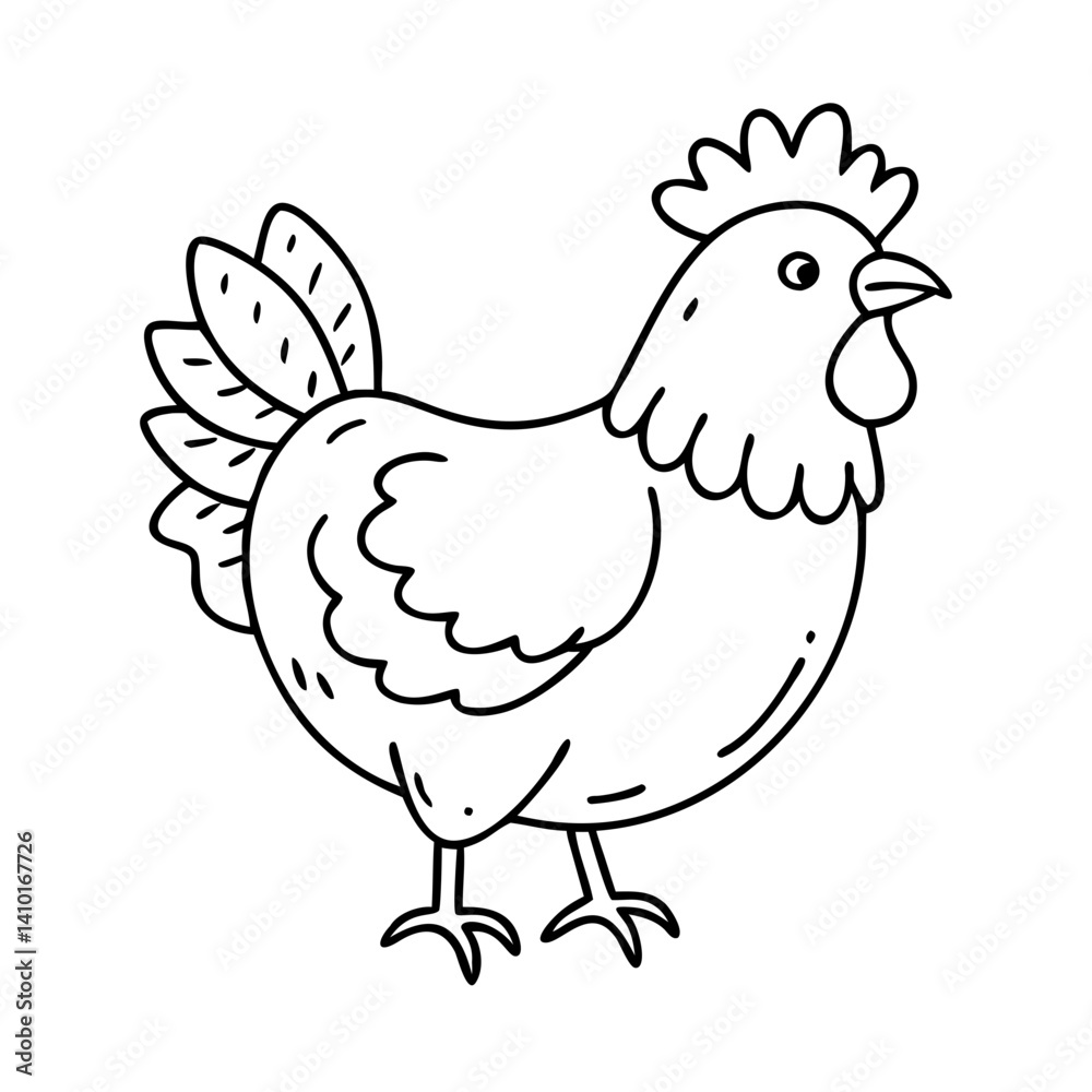 chicken icon, chicken vector illustration-simple illustration of chicken, perfect for chicken logos and icons chicken icon, chicken vector illustration-simple illustration of chicken, perfect for chicken logos and icons