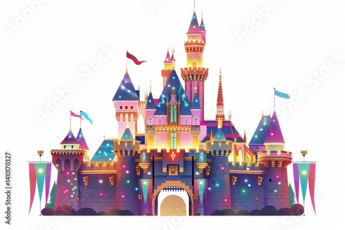 Illuminated Historic Castle Celebration