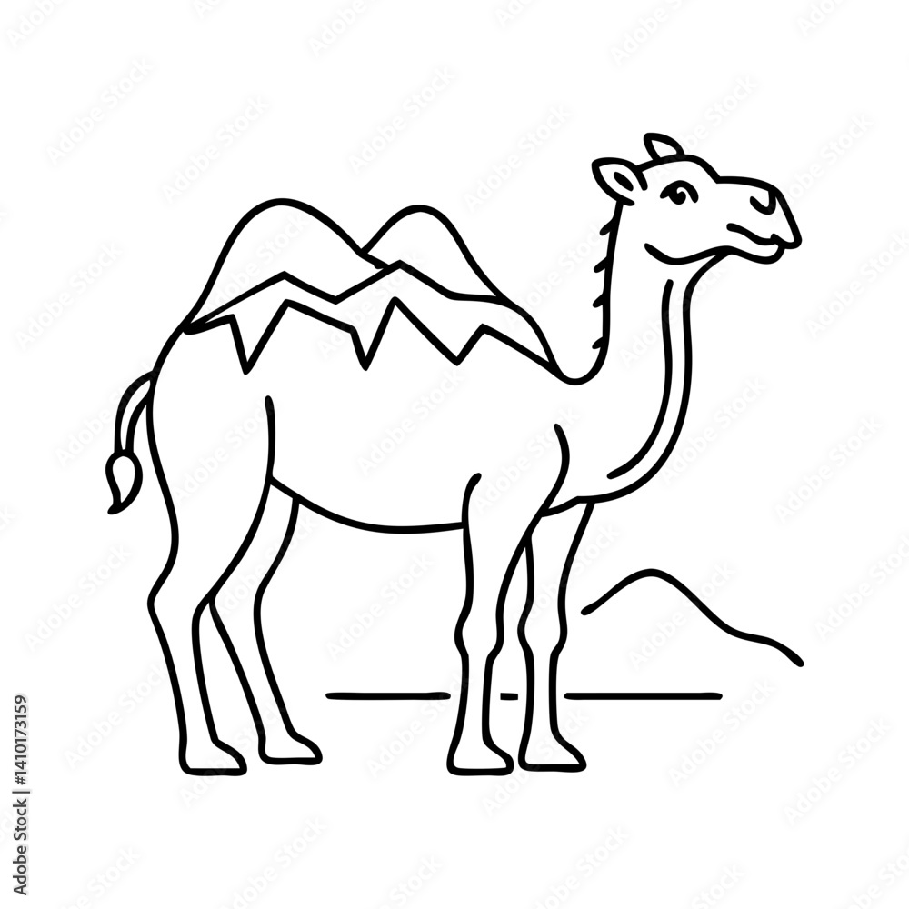 Fototapeta premium camel icon, camel vector illustration-simple illustration of camel, perfect for camel logos and icons