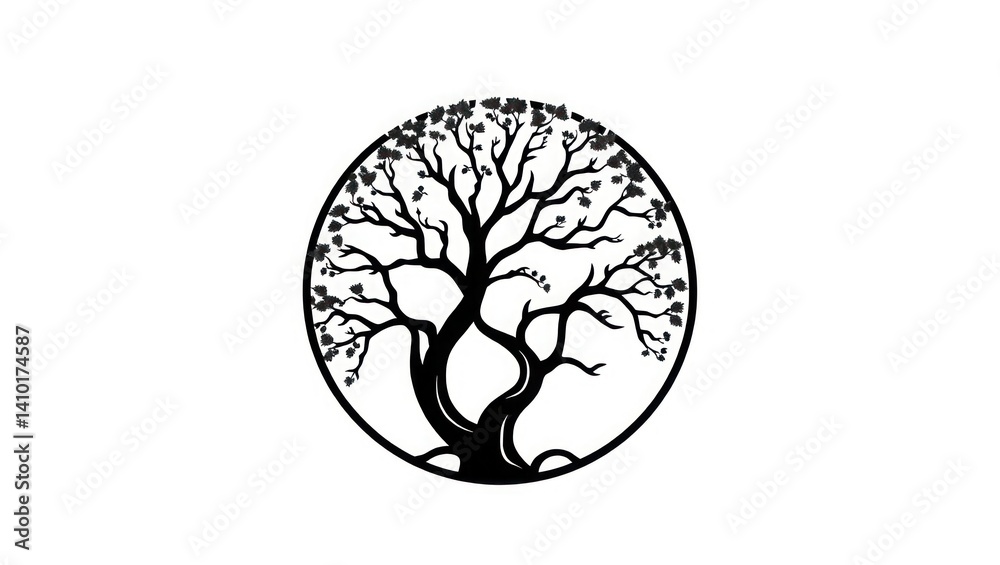 Obraz premium vector tree silhouette