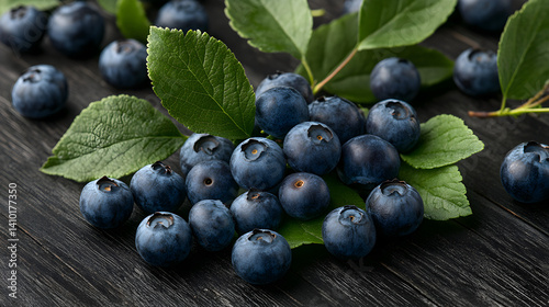 ripe blueberries