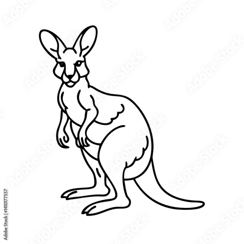 kangaroo icon, kangaroo vector illustration-simple illustration of kangaroo, perfect for kangaroo logos and icons