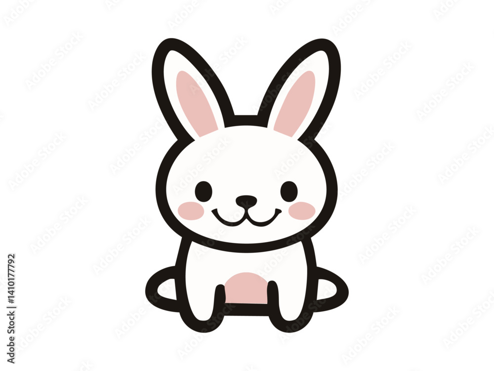 シンプルで可愛いうさぎのイラスト3 シンプルで可愛いうさぎのイラスト3