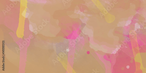 immerse yourself in the allure of this stunning watercolor illustration. Creative background. Painted composition with vibrant brush strokes.  Colorful pattern. 2d illustration. Wall painting. 