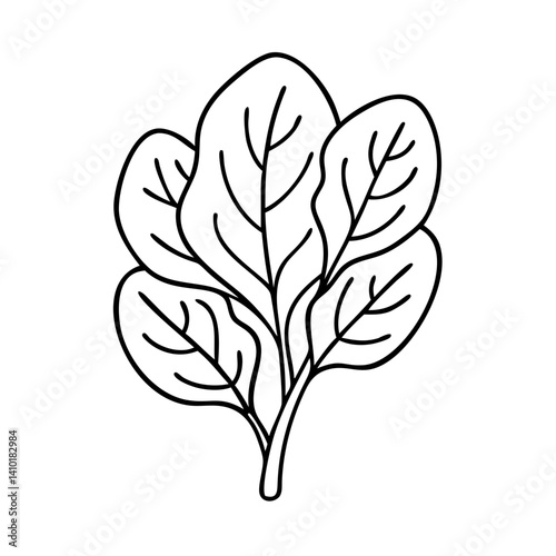 baby spinach icon, baby spinach vector illustration-simple illustration of baby spinach, perfect for baby spinach logos and icons