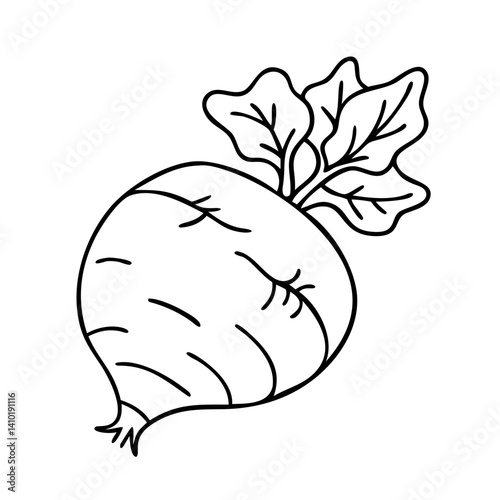 rutabaga icon, rutabaga vector illustration-simple illustration of rutabaga, perfect for rutabaga logos and icons