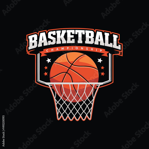 basketball vector and t shirt design on black background