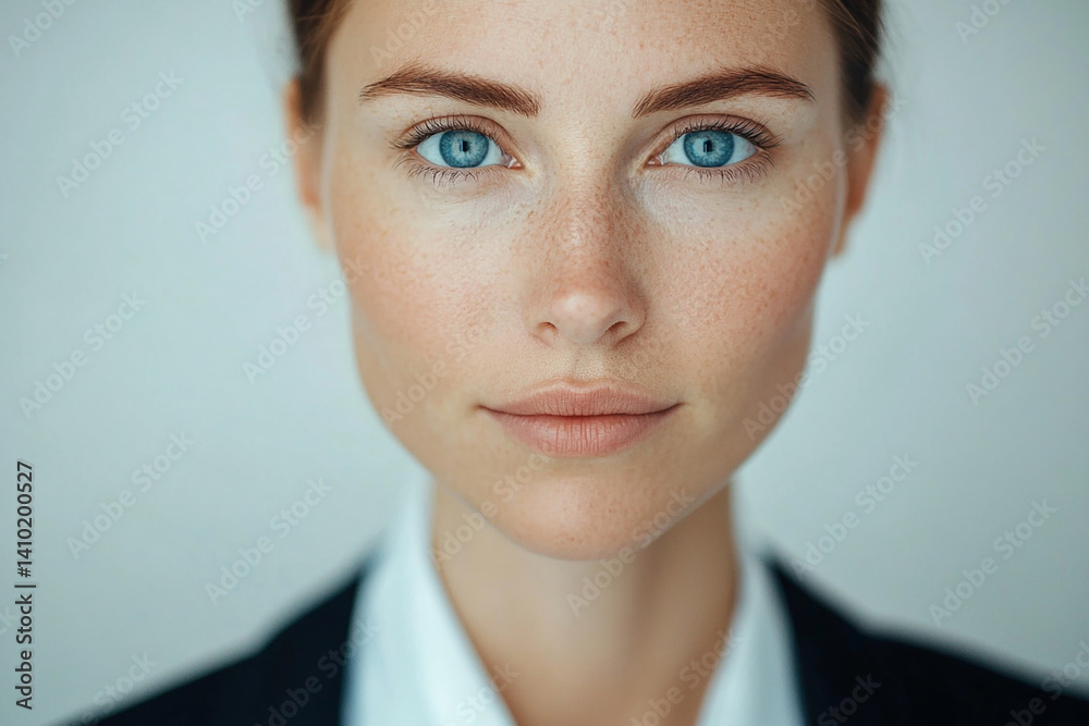 Beautiful nurse close-up, doctor and nurse portrait close-up