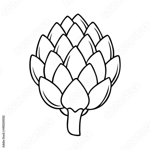 artichoke icon, artichoke vector illustration-simple illustration of artichoke, perfect for artichoke logos and icons