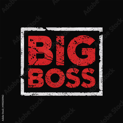 big boss typography t shirt design