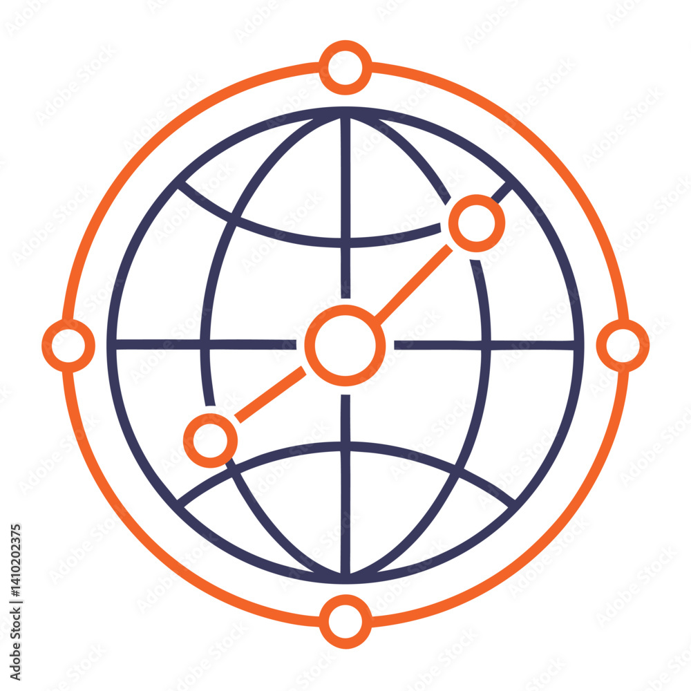 globe with connected lines icon globe with connected lines icon