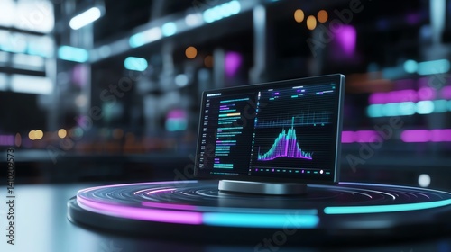 Wallpaper Mural Leaders using edge AI dashboard for instant factory performance analysis, smart enterprise strategy, 3D illustration Torontodigital.ca