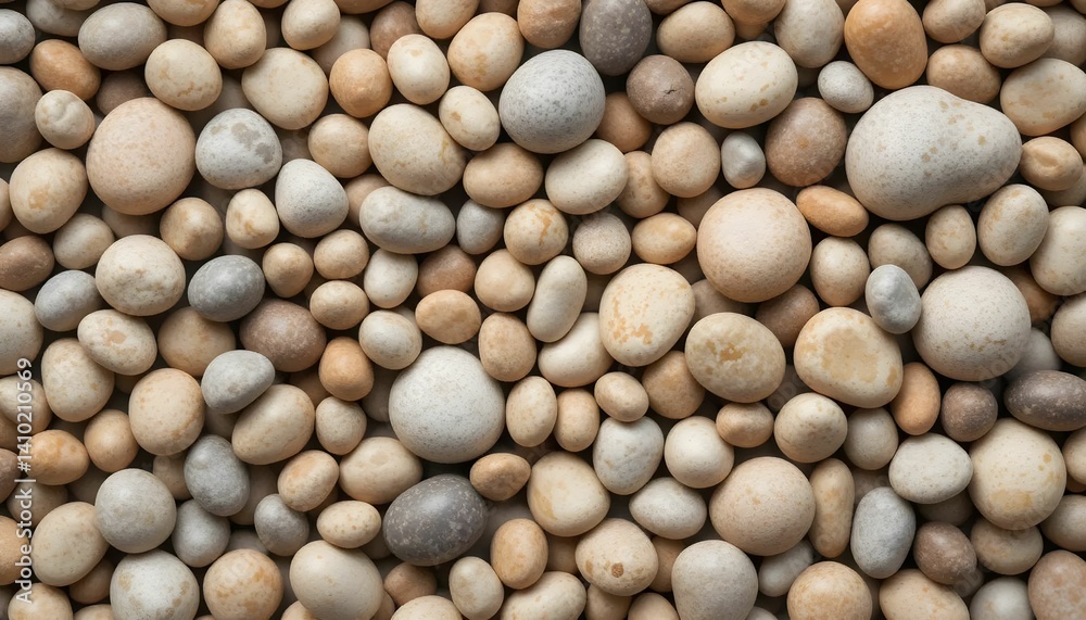 Warm-toned pebbles and stones flat lay, smooth texture, earthy palette. Warm-toned pebbles and stones flat lay, smooth texture, earthy palette.
