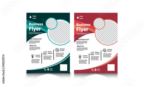 Corporate creative colorful business flyer template design set, abstract business flyer, vector template design or business poster template design Business Flyer Corporate Flyer Template Geometric,