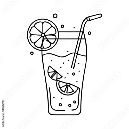 gin fizz icon, gin fizz vector illustration-simple illustration of gin fizz, perfect for gin fizz logos and icons