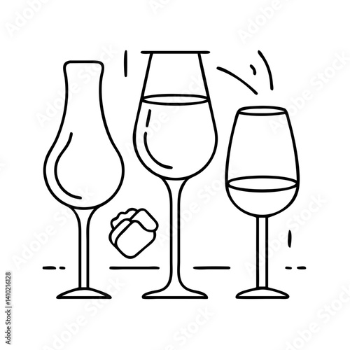 wine tasting glass icon, wine tasting glass vector illustration-simple illustration of wine tasting glass, perfect for wine tasting glass logos and icons