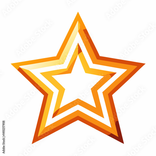 A golden star with a vibrant red center, radiating a sense of warmth and brightness.